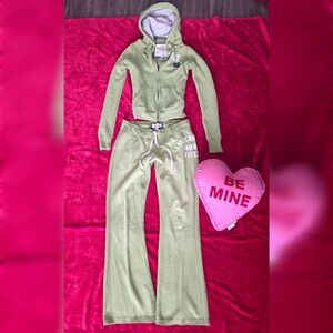 RARE VINTAGE ✨ Abercrombie & Fitch Green Tracksuit Set | Y2K McBling Aesthetic